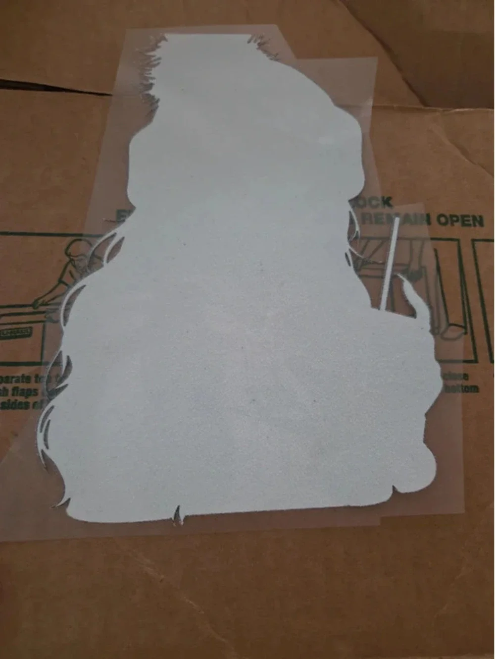 Grinch girl iron patch